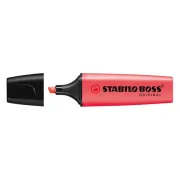 Evidenziatore Stabilo Boss Original - punta a scalpello - tratto 2 - 5 mm - rosso 40 - Stabilo 70/40 - 