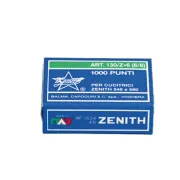Punti 130/Z6 - 6/6 - acciaio zincato - metallo - Zenith - conf. 1000 pezzi 0301303601 - 