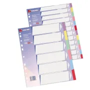 Divisori e separatori con tasti colorati e neutri - Separatore In Cartoncino Neutro Con 6 Tasti Colorati 225gr F.To A4 K