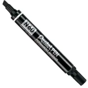 Marcatore permanente N60 - punta scalpello - nero - Pentel N60-A - 