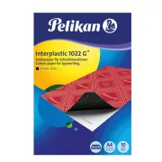 Carta carbone Interplastic® 1022G® - 21x31 cm - nero - Pelikan - conf. 10 fogli 401026 - carta carbone - ricalco