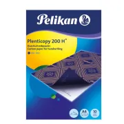 Carta da ricalco Plenticopy® 200H® - 21x29,7 cm - blu - Pelikan - conf. 10 fogli 434738 - carta carbone - ricalco
