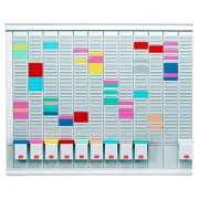 Professional Planner - 80 x 73 x 1,5 cm - 100 schede indice 1 bianche e 1000 schede indice 2 colorate incluse - Nobo 32938864...