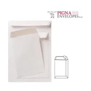 Busta sacco COMPETITOR FSC® - bianca - strip adesivo - 190 x 260 mm - 80 gr - Pigna - conf. 100 pezzi 065452826 - 