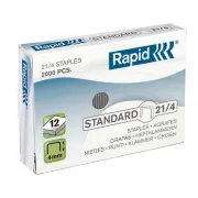 Punti Rapid Standard - 21/4 (6/4) - acciaio zincato - metallo - Rapid - conf. 2000 pezzi 24867500 - 