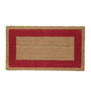 Zerbino Cocco - 45 x 80 cm - fondo in vinile - rosso - Velcoc 101533-RO - pensiline, tappeti e zerbini