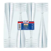 Bicchieri Flutes Diamant - riutilizzabili - trasparente - Dopla - conf. 20 pezzi 22069 - bicchieri e cannucce monouso