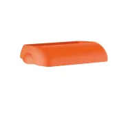 Coperchio per cestino gettacarte Soft Touch - 33,5x22,5x9 cm - 23 L - arancio - Mar Plast A74401AR - accessori bagno