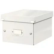 Scatola archivio Click & Store - 22x16x28,2 cm (A5) - bianco - Leitz 60430001 - scatole archivio con maniglie