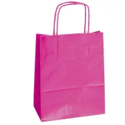 Shoppers colorate - 25 Shoppers Carta Kraft 26x11x34,5Cm Twisted Magenta - 