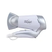 Asciugacapelli da viaggio Handy Style - 17x7x21,5 cm - 1200 W - 115/230 V - bianco/grigio - Melchioni 118030005 - 