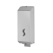 Dispenser per sapone liquido - 10x11x32 cm - capacità 1,2 L - acciaio inox - Medial International 105036 - igienizzanti e dis...