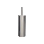 Portascopino Basic Metal - da terra - diametro 9,8 cm - altezza 38 cm - acciaio inox - Medial International 101800 - accessor...