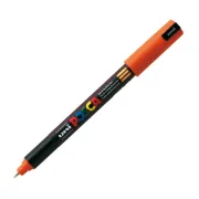 Marcatore a base d'acqua Uni Posca Pen PC1M - punta extra fine 0,7mm - arancio  - Uni Mitsubishi M PC1MR AC - 