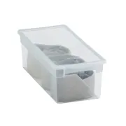 Contenitore multiuso Light Box S - 17,8x39,6x13,2 cm - 7 L - plastica - trasparente - Terry 1001378 - 