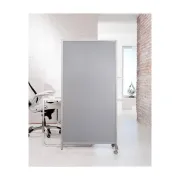 Paretina divisoria - 80 x 40 x 170 cm - policarbonato/acciaio - grigio chiaro - Serena Group WAL804017G - pareti divisorie