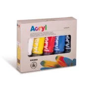 Colori Acryl - 75ml - colori assortiti - Primo - astuccio 5 colori 421TATM5 - 