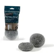 Spugna zincata - 30 gr - metallo zincato - Perfetto - conf. 2 pezzi 0280C - panni e spugne