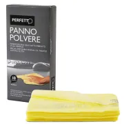 Panno Pulipolvere - con oli minerali - 45x30 cm - giallo - Perfetto - conf. 10 pezzi 0261D - panni e spugne