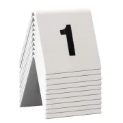Porta menu' e accessori - Set Da 1 A 10 Numeri Per I Tavoli Securit - 