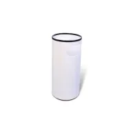 Portaombrelli PS66 - plastica - 22 litri - diametro 25 cm - altezza 52 cm - bianco - Presbitero X851501 - 