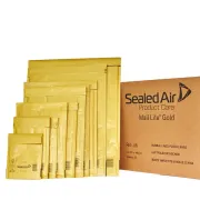 Busta imbottita Mail Lite® Gold - formato G (24x33 cm) - avana - Sealed Air® - confezione risparmio da 50 pezzi 10302740