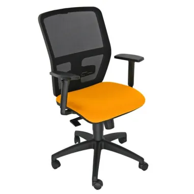 Seduta operativa ergonomica Kemper KMA - con braccioli regolabili - arancio - Unisit KMA/BRF/EA - sedute operative