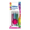 Glitter e porporina - Blister Glitter 3 Flaconi grana Fine 12Ml Colori Assortiti Olografici Cwr - 