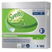 Detergenti e detersivi per pulizia - Fustino 100 Tabs 20G 3In1 Eco Per Lavastoviglie Svelto - 