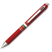 Penna a sfera a scatto multifunzione - fusto rosso gommato Italia - Osama OD 1024ITG/1 R - sfere e multifunzione