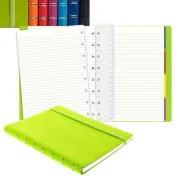 Notebook - similpelle - nero - A5 - a righe - 56 pagine - Filofax L115007 - portablocchi agende e taccuini