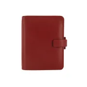 Organiser Metropol Pocket - similpelle - rosso - 14,6 x 11,5 x 3,5mm - Filofax L026962 - portablocchi agende e taccuini
