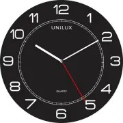 Orologio da parete Mega - diametro 57,5 cm - nero - Unilux 400094568 - orologi - barometri da scrivania e da parete