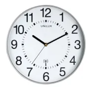 Orologio da parete Wave - diametro 30 cm - bianco - Unilux 400094562 - orologi - barometri da scrivania e da parete