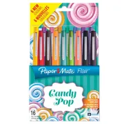 Punta feltro - Astuccio 16 Colori Candy Pop Pennarello Flair Nylon Papermate - 