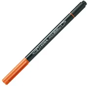 Pennarello Aqua Brush Duo - punte 2/4 mm - arancio - Lyra L6520013 - 