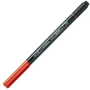 Pennarello Aqua Brush Duo - punte 2/4 mm - carminio scuro - Lyra L6520026 - pennarelli speciali