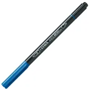 Pennarello Aqua Brush Duo - punte 2/4 mm - blu di prussia - Lyra L6520051 - 