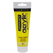 Tempere - belle arti - Colore acrilico fine Graduate tubo 120ml giallo limone Daler Rowney - CONF. 3 pz - 