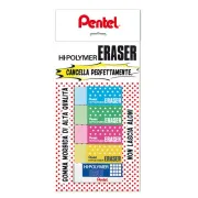 Mini gomma Hi Polymer - colori assortiti - Pentel - blister 5 pezzi OX15028