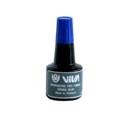 Inchiostro per cuscinetti - a base alcool - 30 gr - blu - Viva 358B-Blue - accessori per pacchi e buste