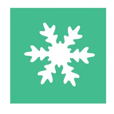 Fustella - motivo fiocco di neve - dim. sagoma 25 mm - CWR 10423 - accessori didattici e lavori manuali