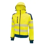 Abbigliamento da lavoro - Giacca Softshell alta visibilita' Miky giallo fluo Taglia XL U-Power - 