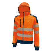 Abbigliamento da lavoro - Giacca Softshell alta visibilita' Miky arancio fluo Taglia XL U-Power - 