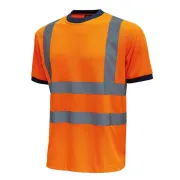 T-shirt alta visibilità Glitter - taglia XXL - arancio fluo - U-Power - conf. 3 pezzi HL197OF-XXL - 