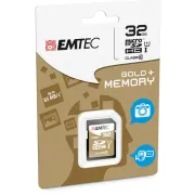 Emtec - SDHC Class 10 Gold + - ECMSD32GHC10GP - 32GB ECMSD32GHC10GP - schede memoria
