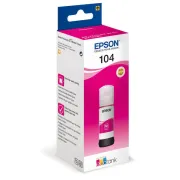 Inkjet Epson - Cartuccia Inchiostro 104, Flacone Magenta Da 65Ml - 