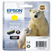 Inkjet Epson - Cartuccia Giallo Epson Claria Premium, Serie 26xl/Orso Polare, In Blister - 