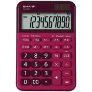 Calcolatrice da tavolo EL M335 - 10 cifre - Rosso - Sharp - ELM335 BRD ELM335 BRD - 