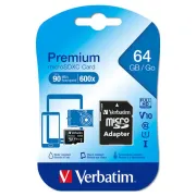 Verbatim - Micro SDXC Classe 10 fino a 45mb/sec - 44084 - 64GB 44084 - schede memoria